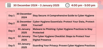 Online training on Cyber Hygiene Image