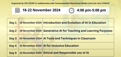 Online Training on Artificial intelligence (AI) in Education Image
