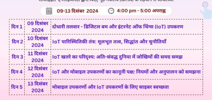 इंटरनेट ऑफ थिंग्स (IoT) और मोबाइल उपकरण तथा उनकी सुरक्षा Image