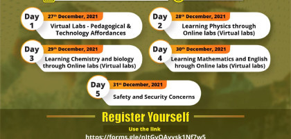 Online Training on “Virtual Labs for Teaching and Learning” Image