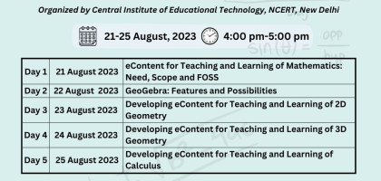 “Developing eContent for Teaching and Learning of Mathematics” Image