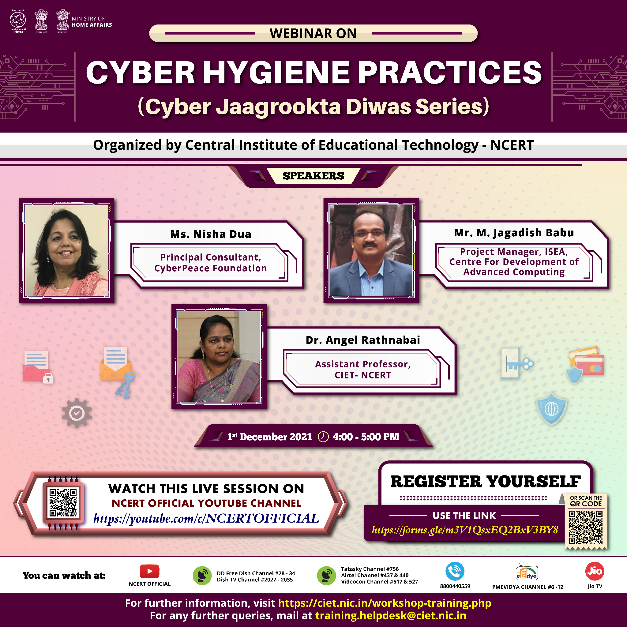 Webinar on ‘Cyber Hygiene Practices’ (Cyber Jaagrookta Diwas Series) Image