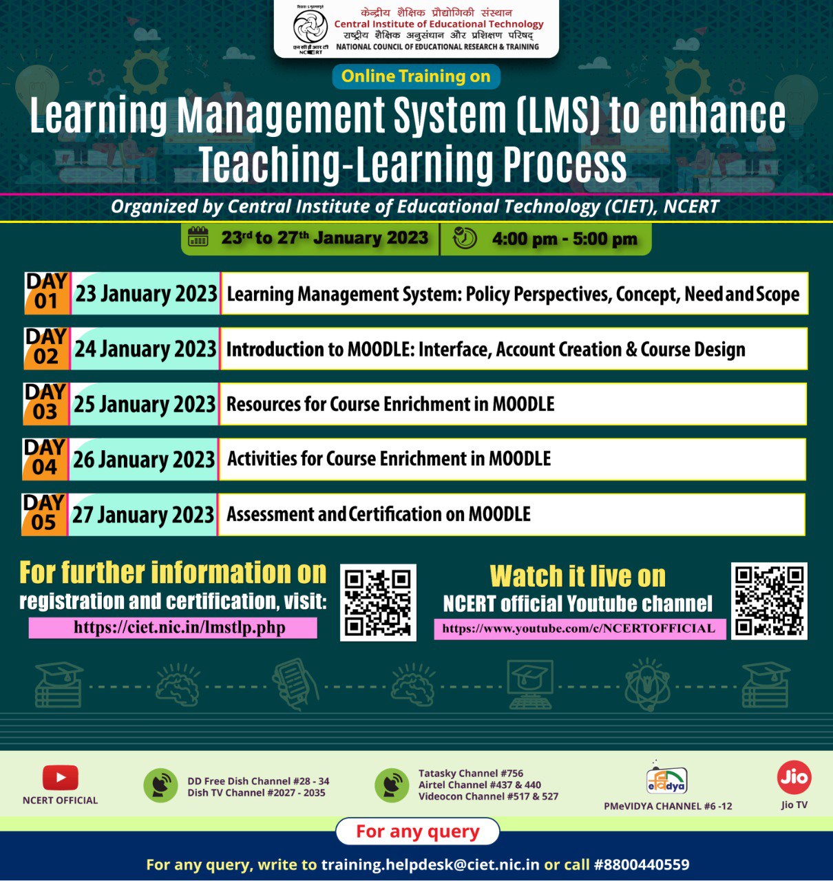 Online Training on “Learning Management System (LMS) to enhance Teaching-Learning Process” Image