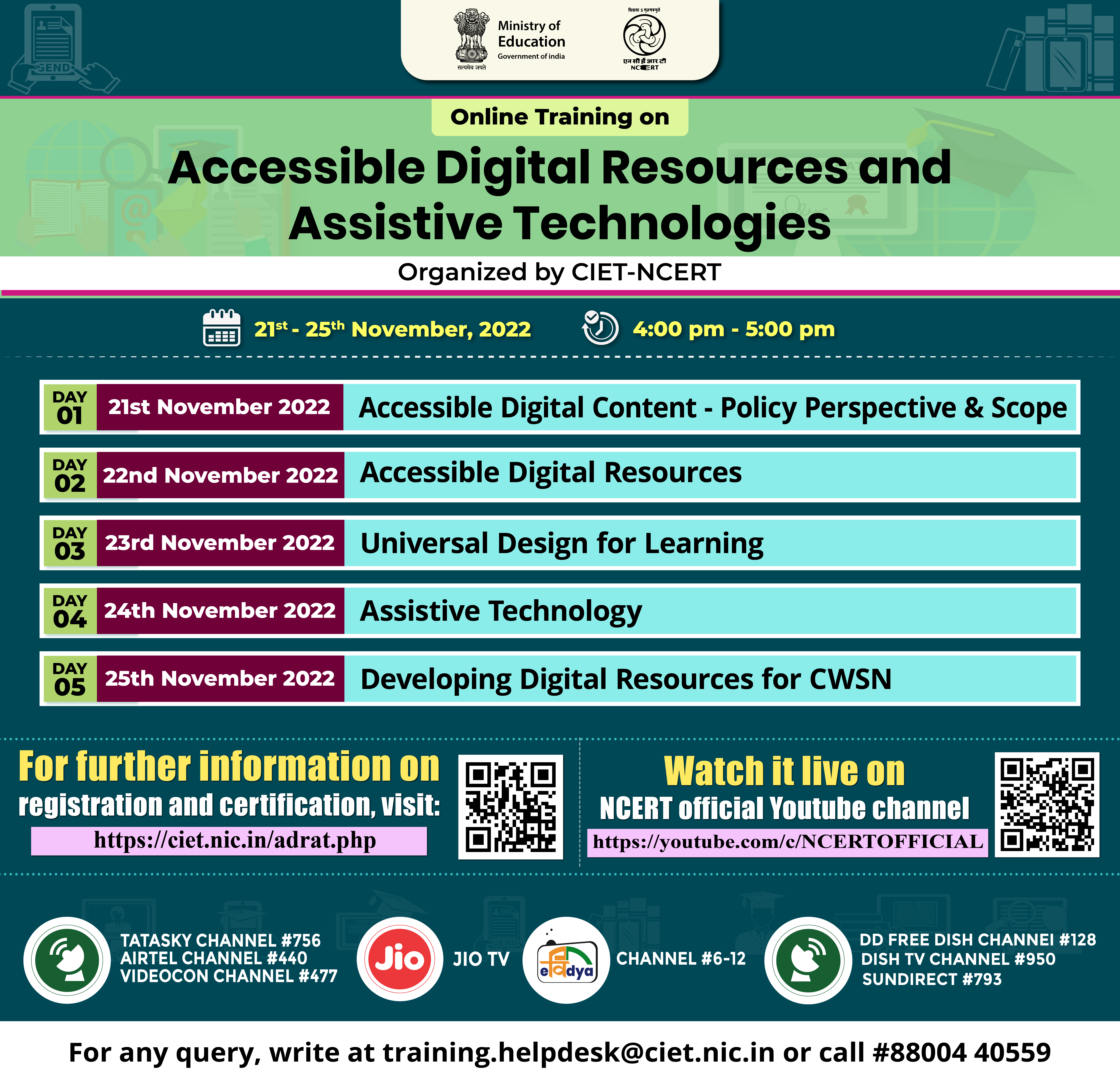 Online Training on Accessible Digital Resources and Assistive Technologies Image
