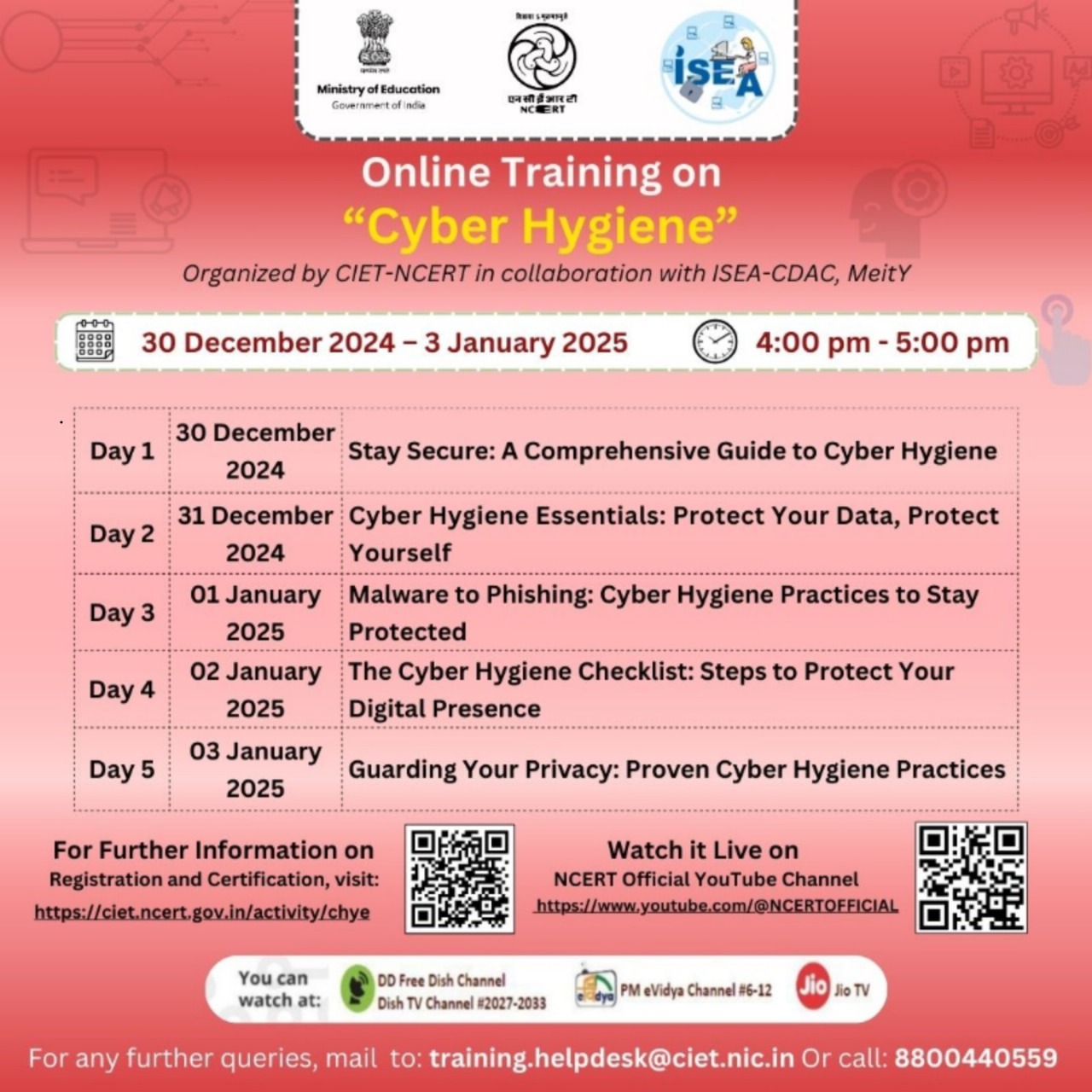 Online training on Cyber Hygiene Image