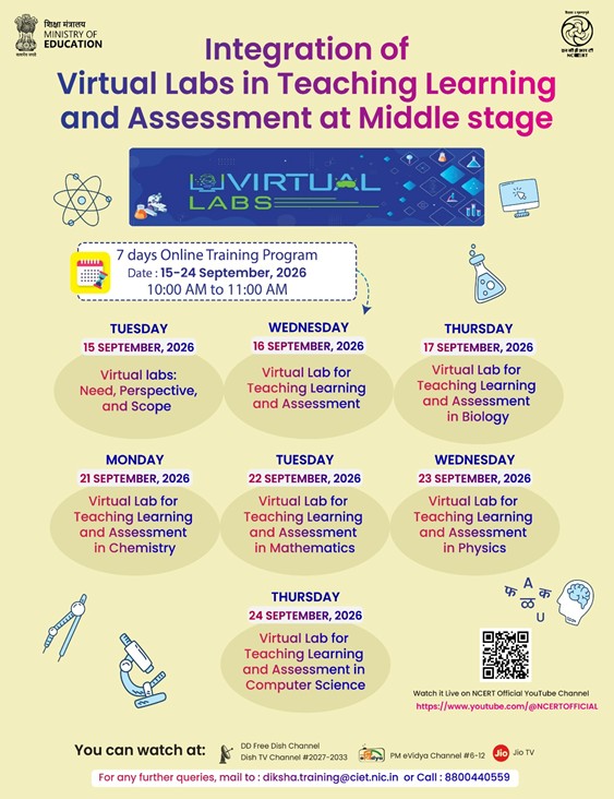 Integration of Virtual Labs in Teaching-Learning and Assessment - Programme Banner