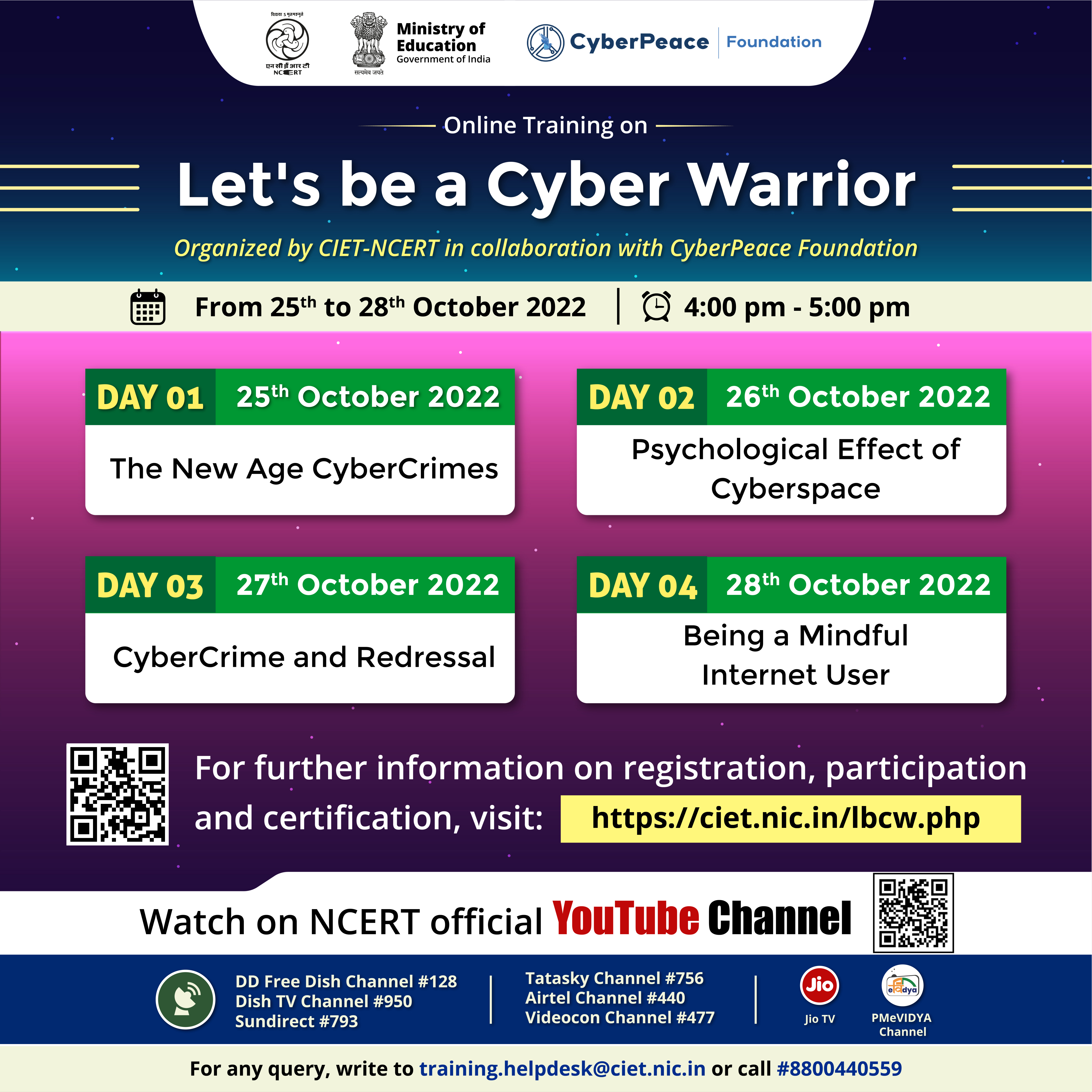 Online Training on Let's be a Cyber Warrior Image