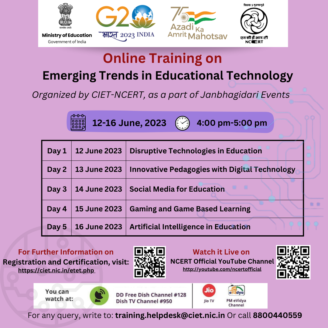 Emerging Trends in Educational Technology, Central Institute of Educational  Technology